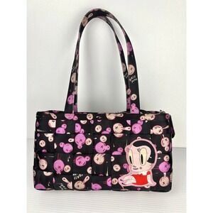 Harveys Seatbelt Bag Artist Series Gary Baseman Betty Boop Pink Blk Tote Satchel